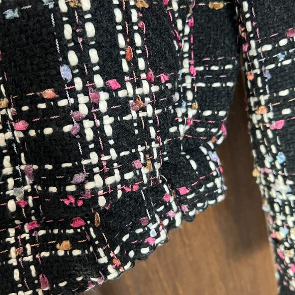 FATE Tweed Bomber Jacket/Coast - VICI - Black & Multicolor - Picture 7 of 10